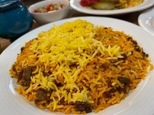 لوبیا-پلو-با-گوشت